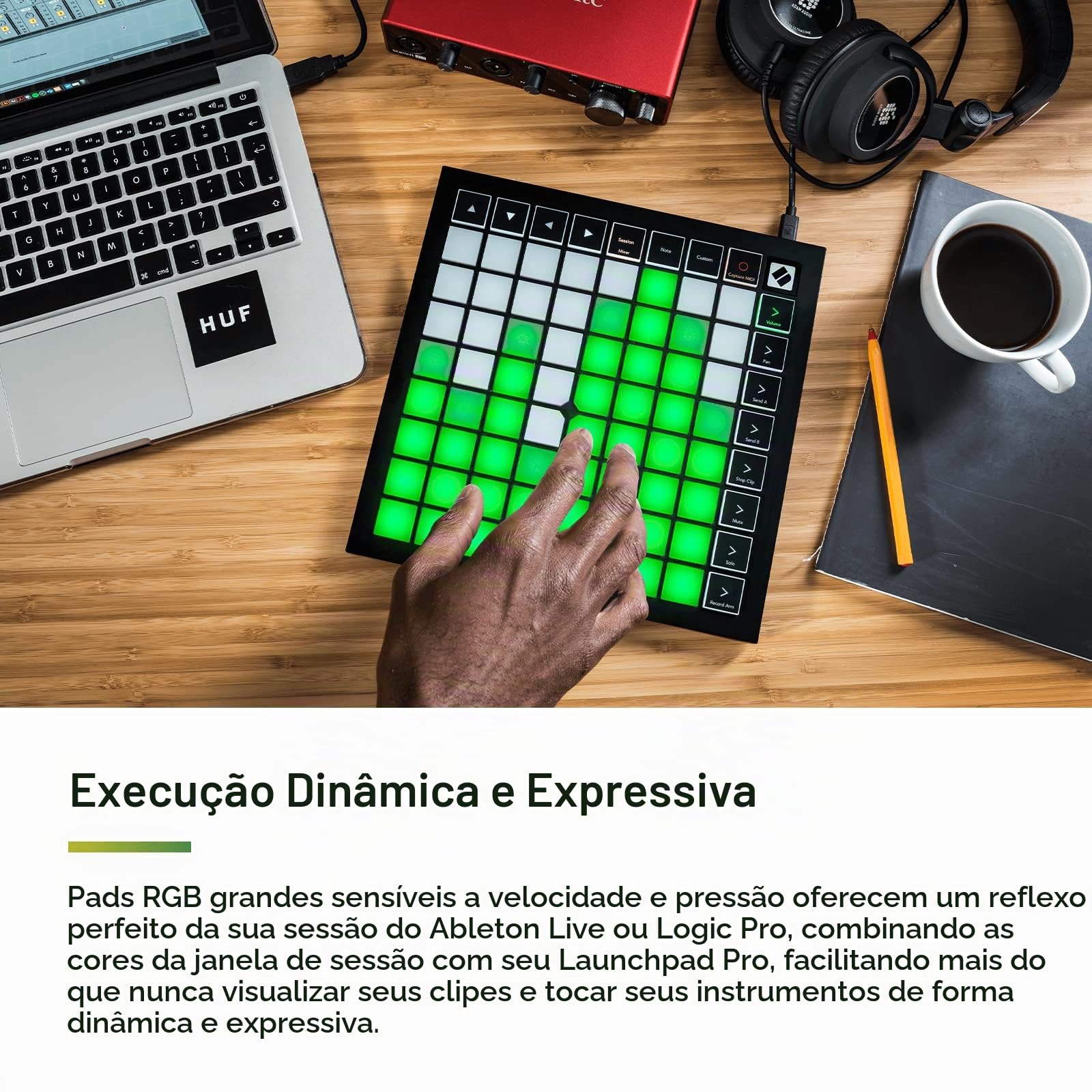 Novation Launchpad X Controlador MIDI USB formato Grid para